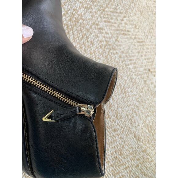 Vionic Booties Jolene Boots Leather Zipper Opening Water Resistant Black 7 - Picture 8 of 10